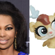 Fox newscaster Harris Faulkner; Hasbro’s Harris Faulkner toy hamster
Mike Coppola/Getty Images; Hasbro Toys